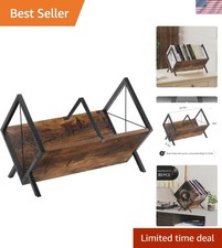 Vinyl Record Holder 80-100 LP Storage Rack Display Organizer Retro Style