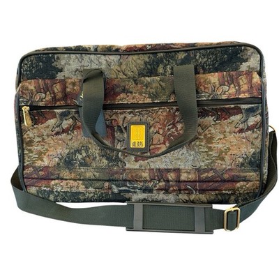 Vintage Bill Bass Weekender Bag Tapestry Travel Bag Floral Carry On