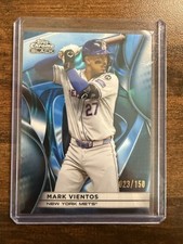 2025 Topps Chrome Black Blue Lava Mark Vientos /150 Mets