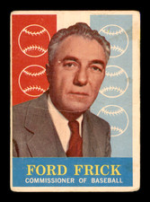 1959 TOPPS #1 FORD FRICK (GOOD) ~ GFCC