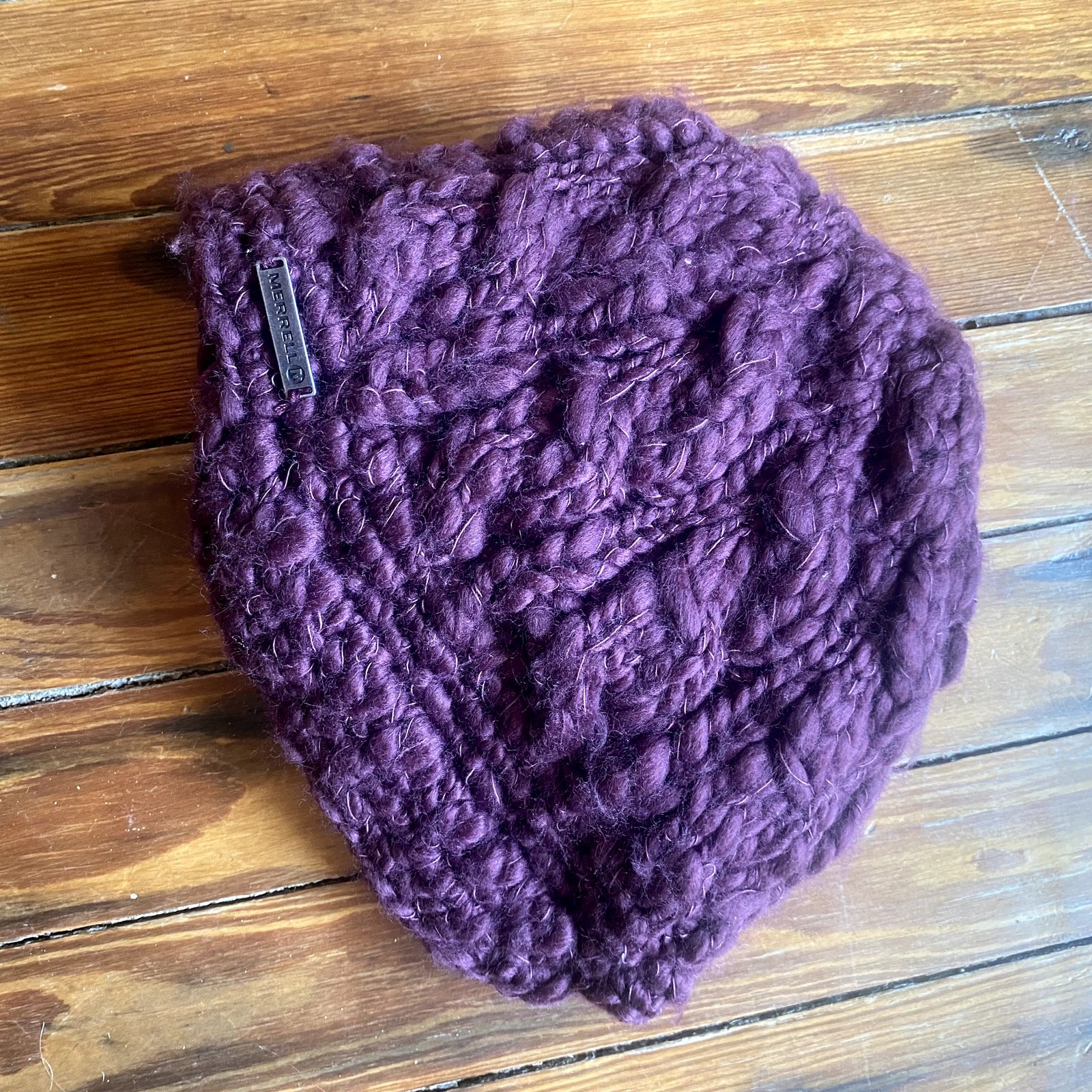 Cappello berretto Merrell Maroon in maglia con labbra taglia unica