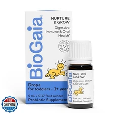 BioGaia Nurture and Grow Toddler Probiotic Liquid - Ages 1+ - 25-Day Supply