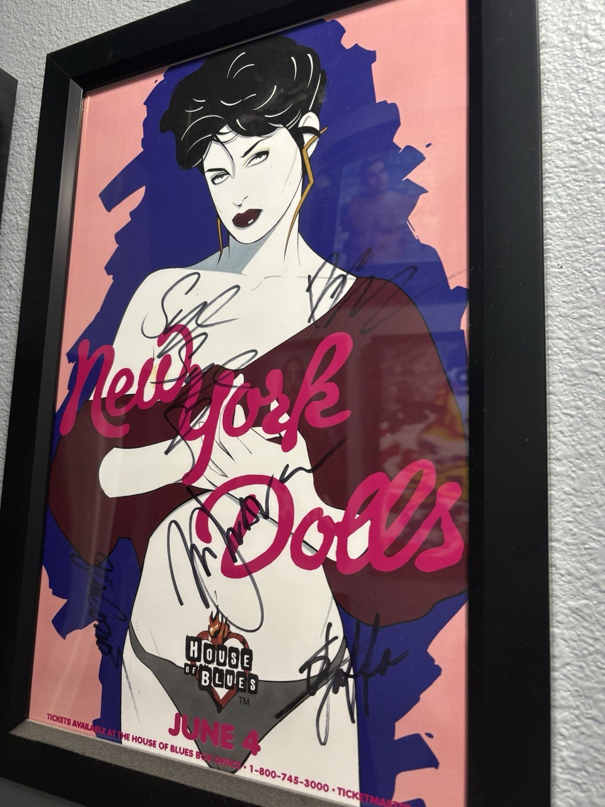 Signed Framed 13x19 Concert Poster