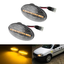 1 paar Klar Linse LED Seitenblinker für Opel Corsa C Kasten/Schrägheck X01 00-09