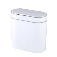  2.5 Gallon Bathroom Trash Can with Lid, Slim Motion Sensor Garbage Can