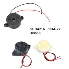 Piezo Buzzer Summer 100db 12V Dauerton Signalgeber Piepser Alarm Aktiv Schw Weiß