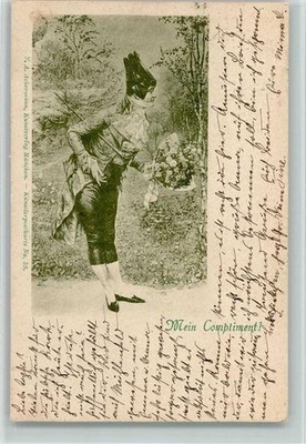 10153885 - my compliment - Ackermann art publisher no. 59 publisher 1897