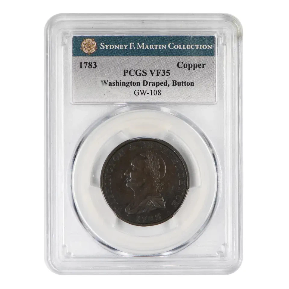 1783 Post Colonial Issue Washington Portrait Piece - Copper Cent PCGS VF-35 - Image 3 of 4
