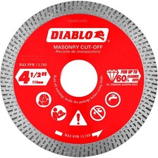 Diablo DMADC0450 4-1/2" Diamond Continuous Rim Masonry Cut-Off Disc