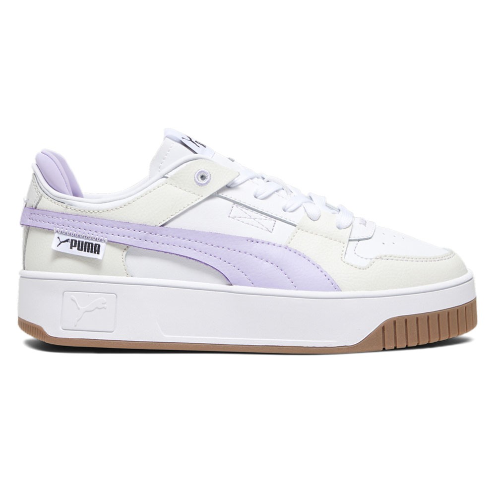 PUMA Carina Street Vtg Lace Up  Womens White Sneakers Casual Shoes 39233802