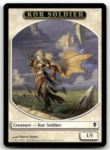 Kor Soldier Token #3 (Zendikar) MTG