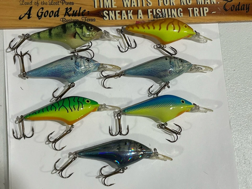 LOTE DE 7 SEÑUELOS DE PESCA BUZOS BERKLEY FRENZY CRANKBAJTS FDS 0-5 PIES BONITO LOTE Foto 4 de 4