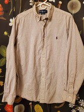 Ralph Lauren Polo Men's Long Sleeve Button Front Shirt, Size 17/XL, CLASSIC FIT