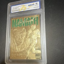 Bleachers 1997 23KT Gold Joe Namath Broadway Joe #245 Limited Edition WCG 10