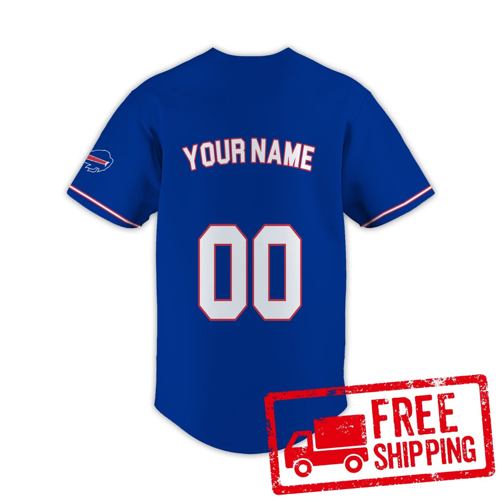 Custom Personalized, Billss Team Buffalo Baseball Jersey