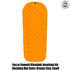 Sea to Summit Ultralight Insulated Air Sleeping Mat Color: Orange Size: Small
