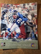 Willis McGahee & Travis Henry Signed Photo Lot - Buffalo Bill - Estate Item