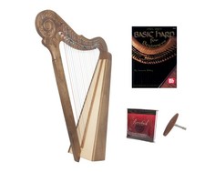 Roosebeck 22-String Walnut Parisian Harp w/ Full Chelby Levers w/ Play Book