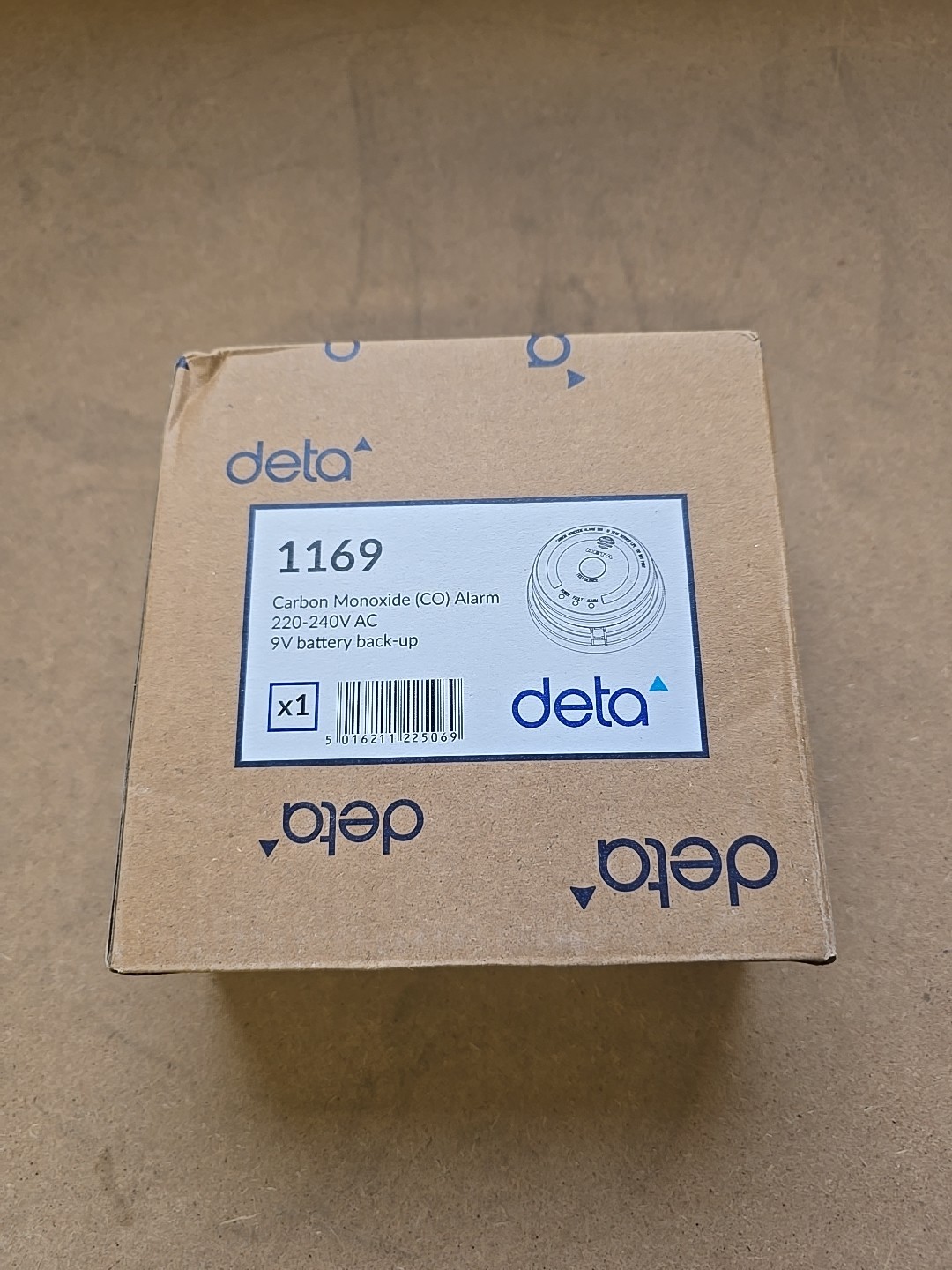 Deta 1169 Carbon Monoxide Alarm 240V Main with 10-Year Battery