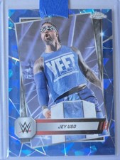 Topps 2025 Chrome WWE Sapphire Jey Uso Blue Geometric Refractor #106 RAW