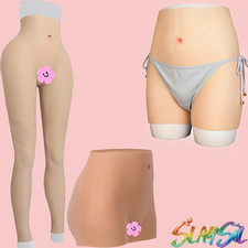 Silicone Underwear Shorts Panty Fake Vagina Transgender For Crossdresser