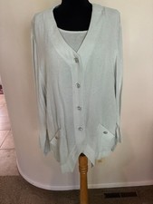 NEW MAX MABEL MOTHER OF BRIDE OR GROOM SKIRT, SHELL AND JACKET LIGHT BLUE XL