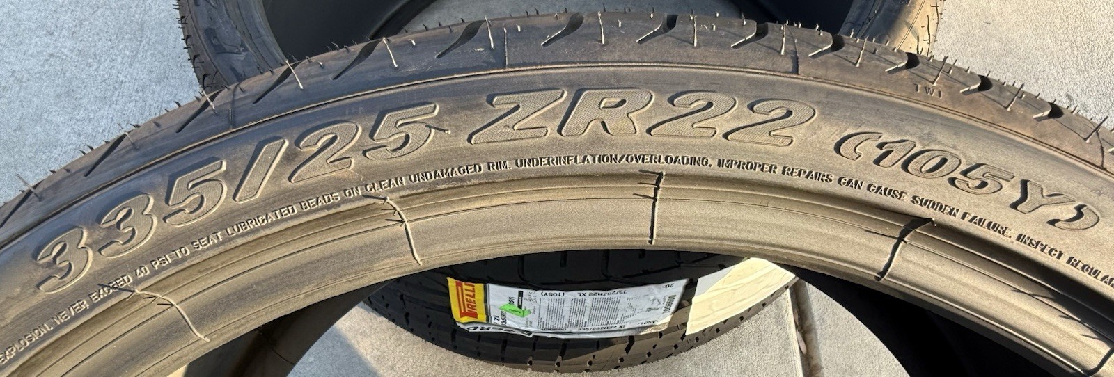 4X NEW Pirelli P Zero Tires 2X 255/30ZR21 & 2X 335/25ZR22 Ferrari Lambo Porsche