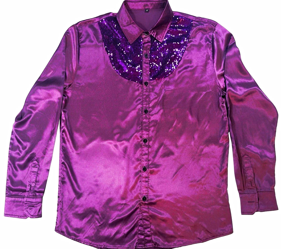 Men's Sequin Shirt Dress Shirts for sale
