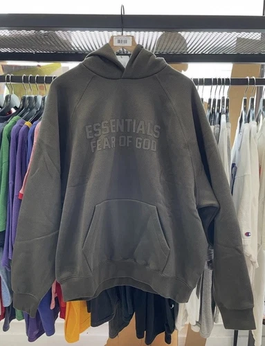 FOG Felpa con cappuccio uomo Essentials Fear of God Off nera taglia Medium M NUOVA!