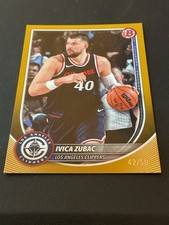 IVICA ZUBAC 2025-26 BOWMAN CHROME GOLD REFRACTOR-#42/50-CLIPPERS-#120-SSP