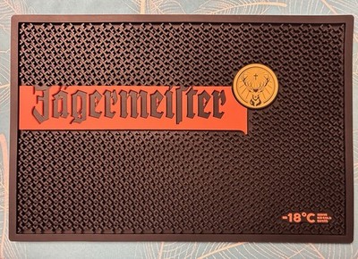 Jägermeister Barmatte Abtropfmatte 45x30cm Barunterlage Barzubehör Antirutsch