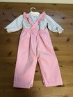 HealthTex Girls 18M 2 Pc Pink Cord Floral Outfit USA Vintage — photo 5