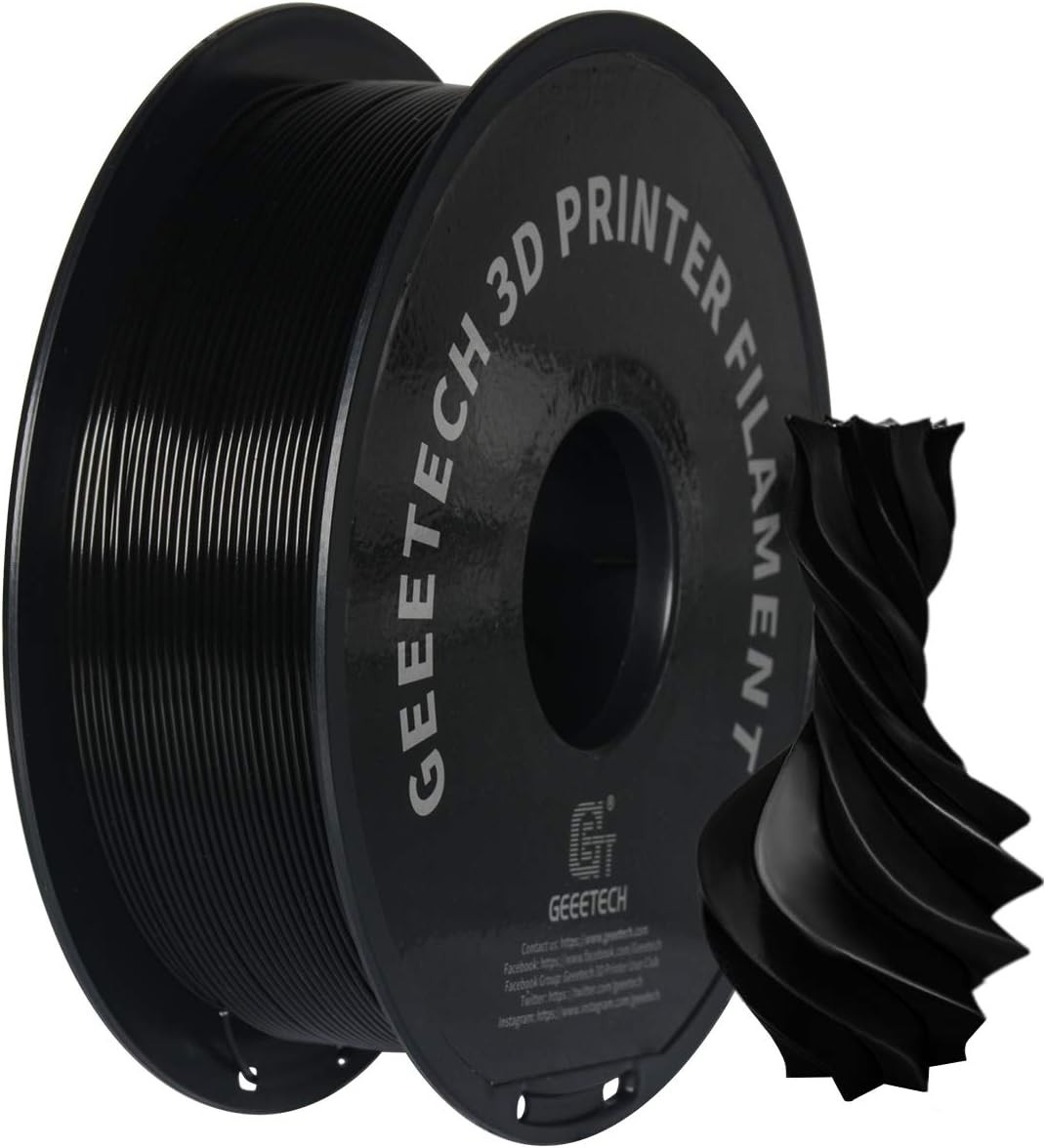PETG Filament 1,75 mm Schwarz 1 kg für 3D-Drucker, langlebig, robust - Bild 2