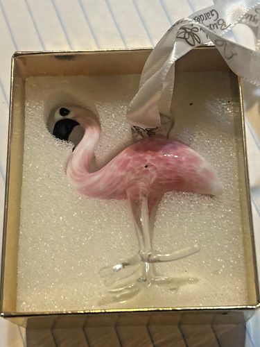 Busch Gardens Flamingo ornament glass pink flamingo figurine - Picture 6 of 7