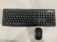 Logitech K270 Wireless Keyboard Mouse Bundle, Plug  Play, Enhanced Keys, Black