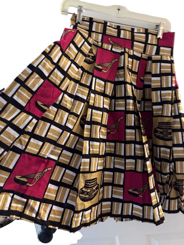 Handmade Skirt Native Pot Southwest Fabric 