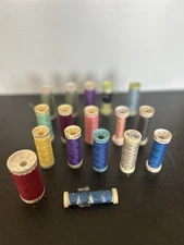 Vintage Gütermann Thread Spools Lot of 17 –W. Germany –Mixed Colors Sewing Craft