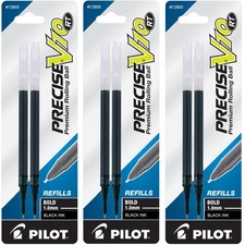 PILOT Precise V10 RT Ink Refills for Bold Retractable Pens, 1.0 mm, Black...