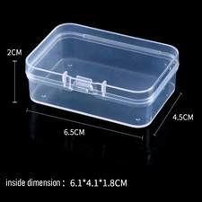 50 Transparent Storage Boxes for Arts and Crafts Parts Small Accessories Dustpro
