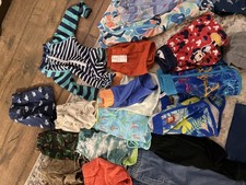 12M Baby Boys Clothes Bundle 32 piece Pants Shorts Tops Swim Trunks Great Cond
