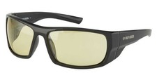 Harley-Davidson Men's Winborn Sunglasses, Shiny Black w/ Yellow Hydrophobic Lens