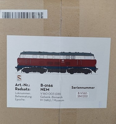 Kiss/Bess Spur1 M1:32 Disellok    V160.003  ''Lollo''  Weiß/Rot ESU Digital EP. IV