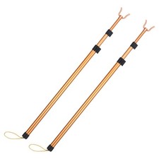 2 Pcs Telescopic Clothes Drying Rod Adjustable Closet Pole Hanger
