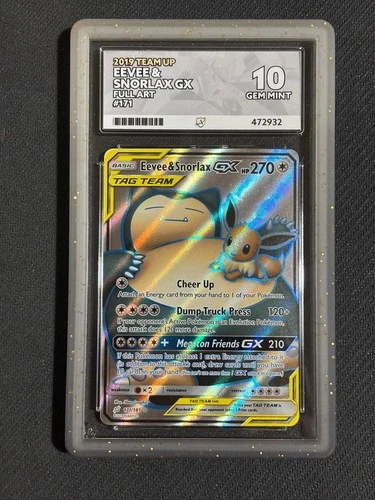 Eevee & Snorlax GX 171/181 - Sun & Moon Team Up - ACE 10 - POKEMON TCG