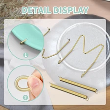 Plate Holders for Displaying on Wall, 6 Pieces Wall Plate Holders 6/8/10 Inch...