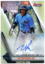 2019 Bowman's Best Best of '19 Auto Refractor Victor Mesa Jr. *MIAMI MARLINS*