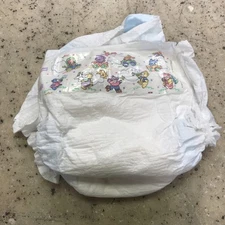 1 (One) Vintage 1993 Huggies Diaper Colorful Bears Animals Cars Rain Size Step 4