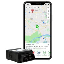 OBD GPS Car Tracker, Hidden Vehicle Tracker and Monitoring System with Real T...