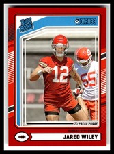 2024 Donruss #387 Jared Wiley Press Proof Red