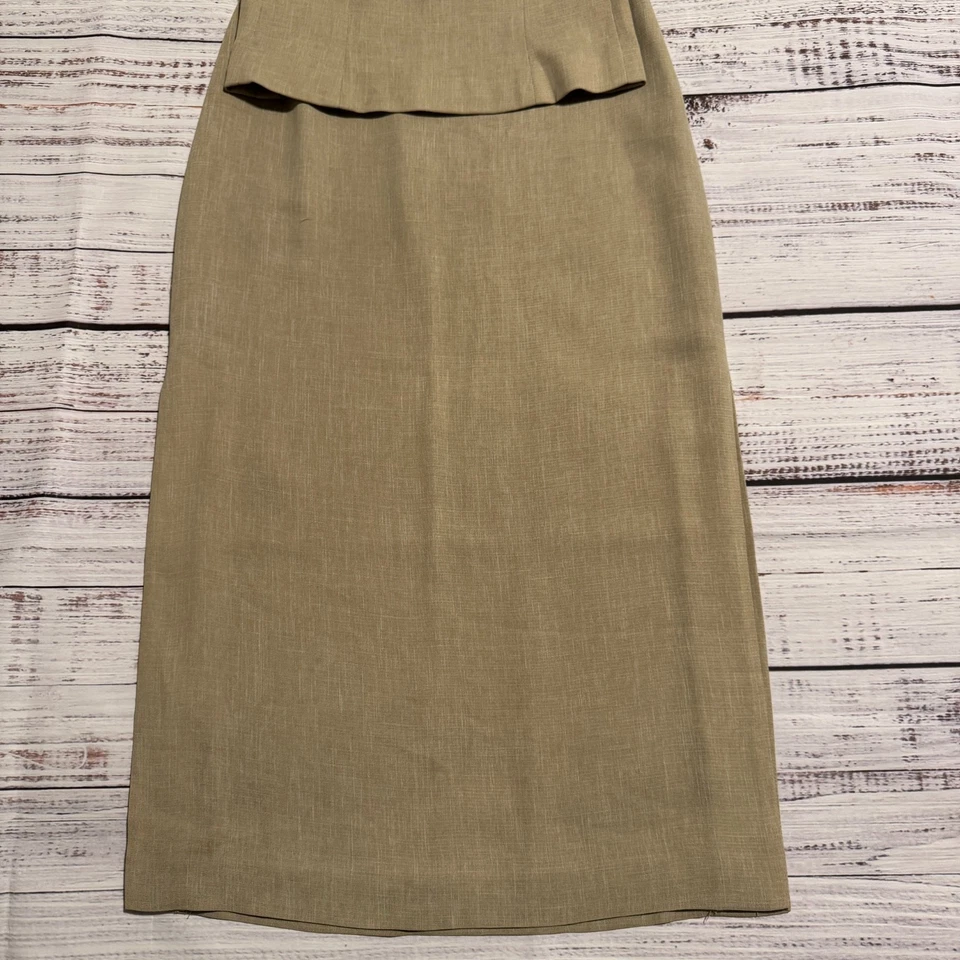 Vestido Falda Traje Top Ann Taylor 2 Piezas Beige Pequeño Para Mujer Talla 8 P Foto 3 de 4